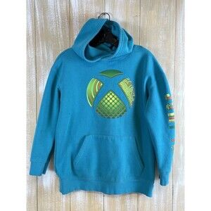 Xbox Gaming Aqua Graphic Hoodie Youth Teen Size XL